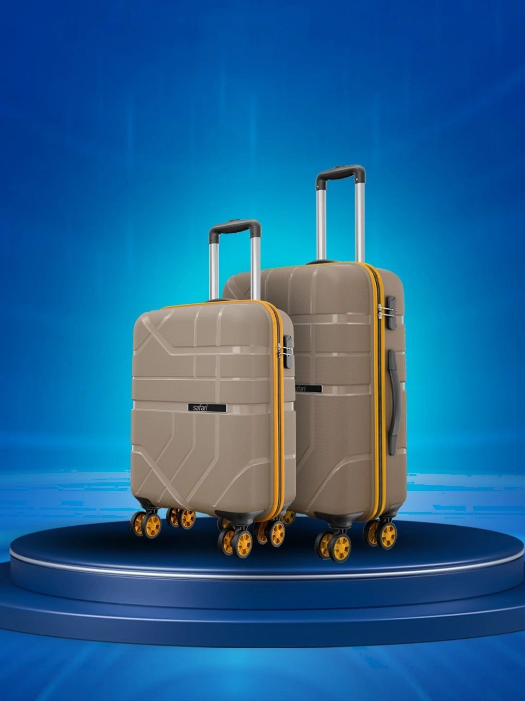 Safari Set of 2 Broadway Textured 360-Degree Rotation Trolley Suitcase-picture-48