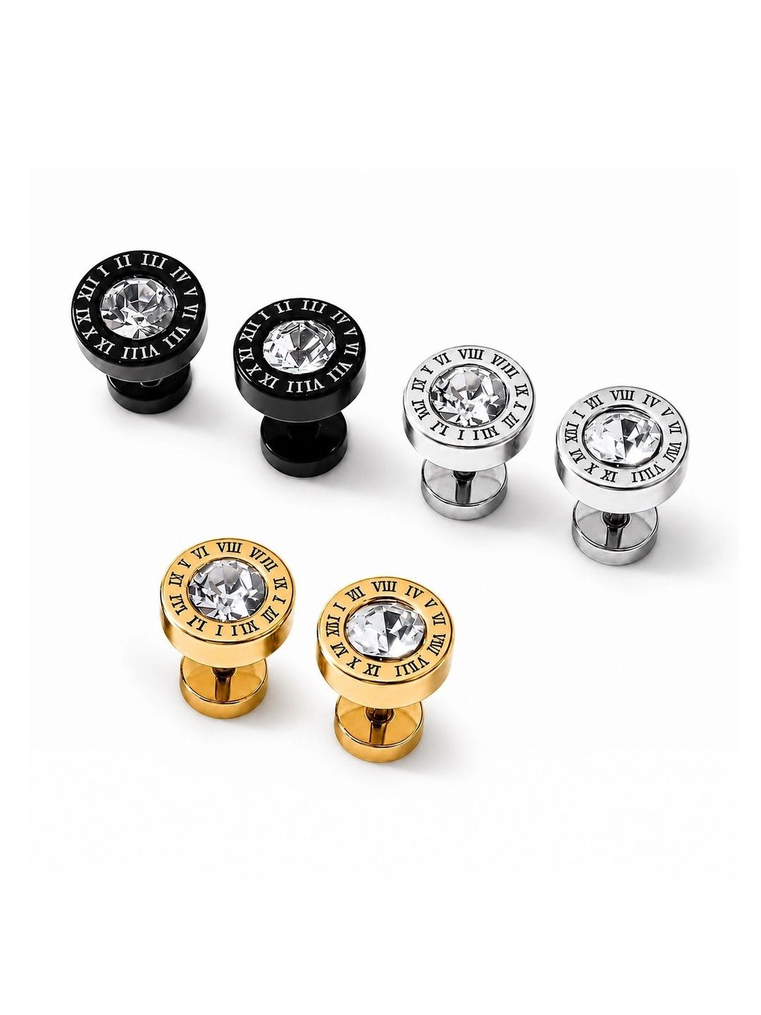 Stylewell Circular Studs Earrings-picture-39