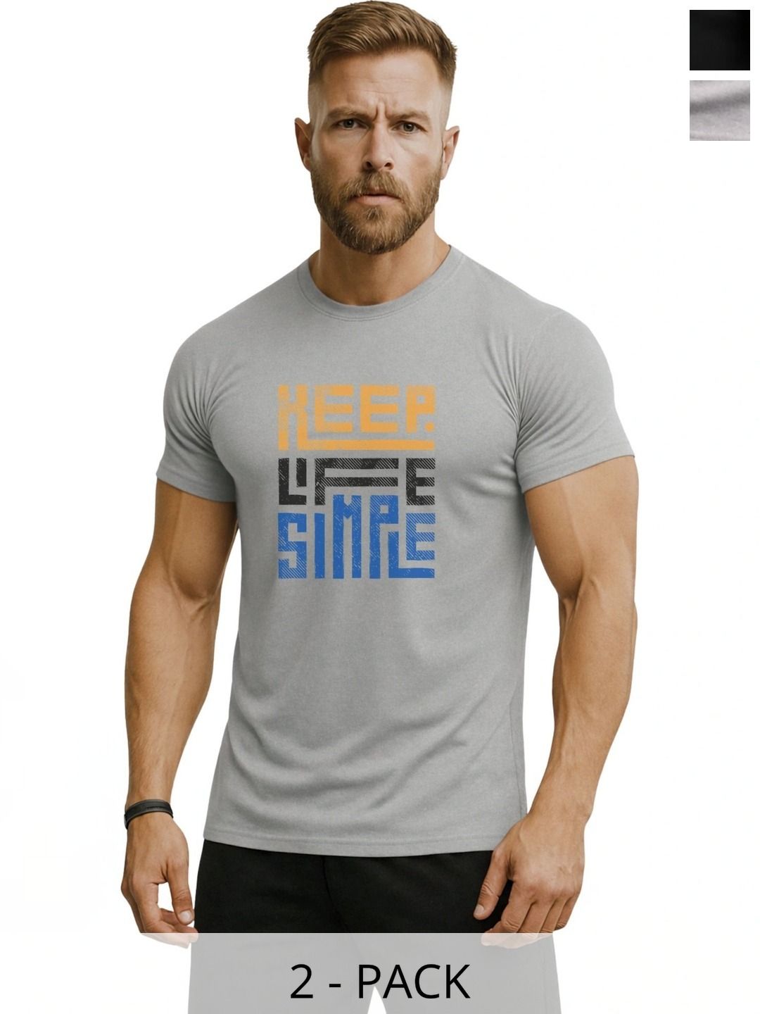 3Colors Men Typography 2 Printed Moisture Wicking T-shirt-picture-52
