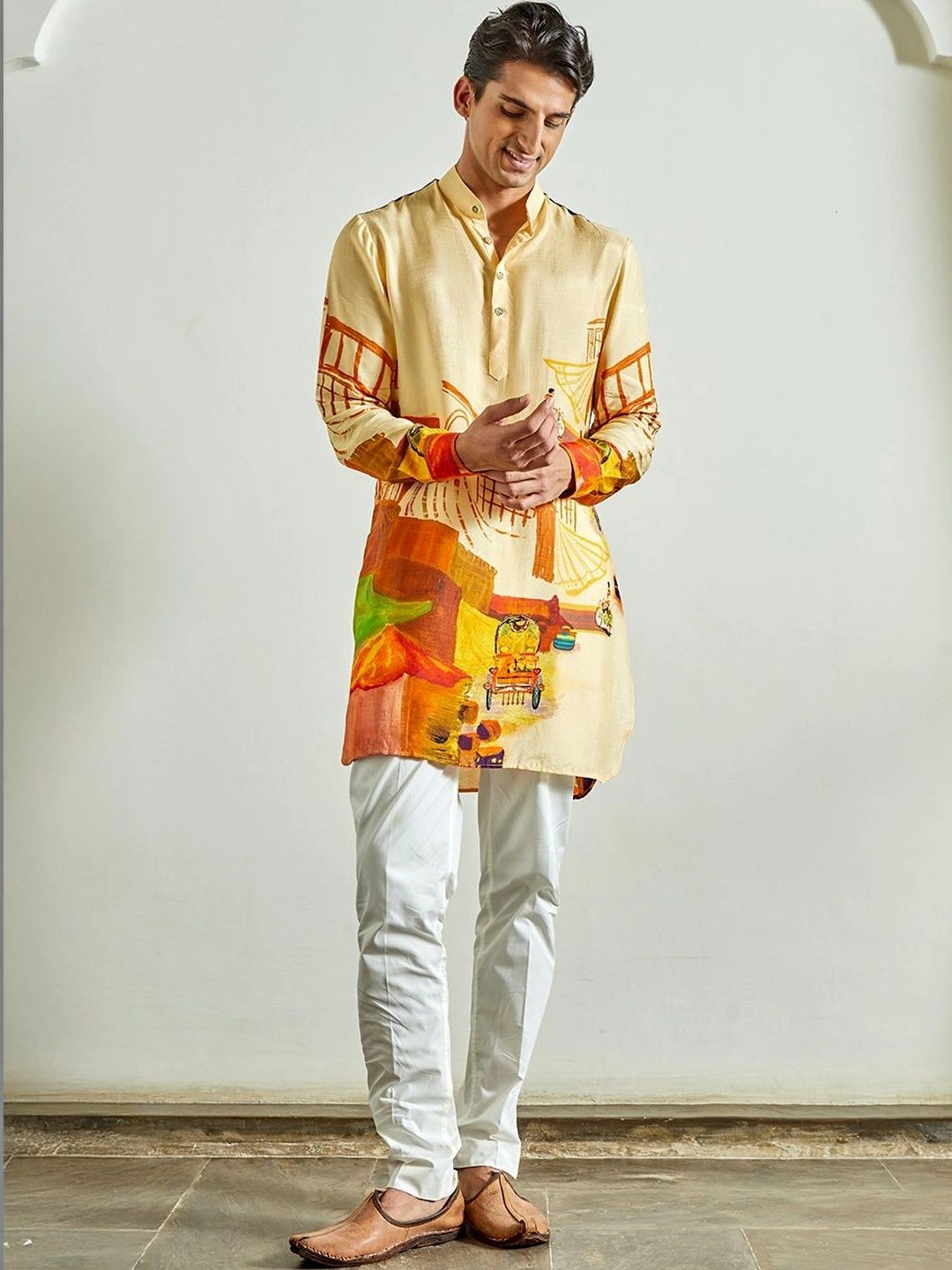 QB MEN Men Printed Handloom Kurta-picture-54