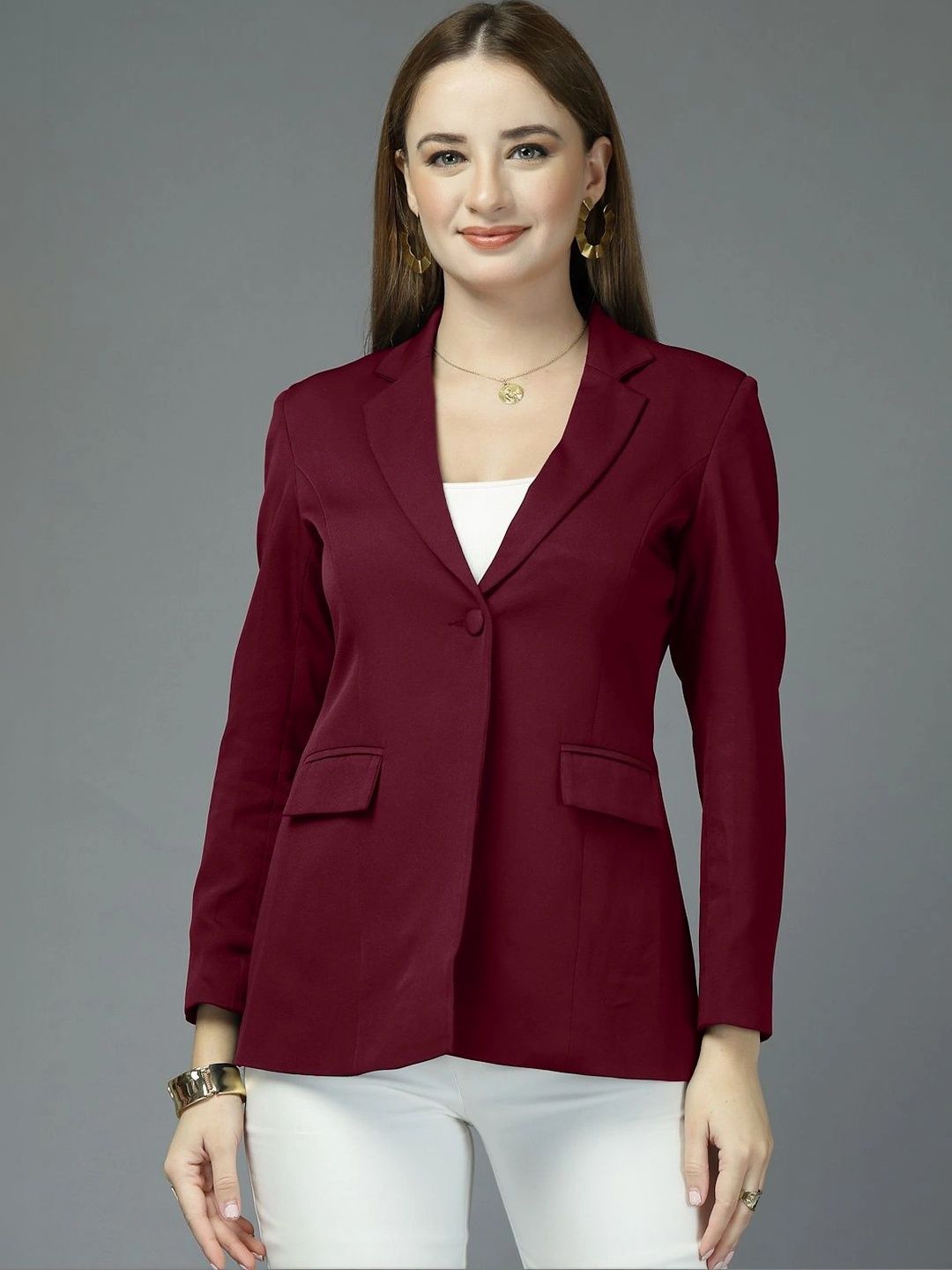 all about you Notched Lapel Single-Breasted Blazers-picture-20