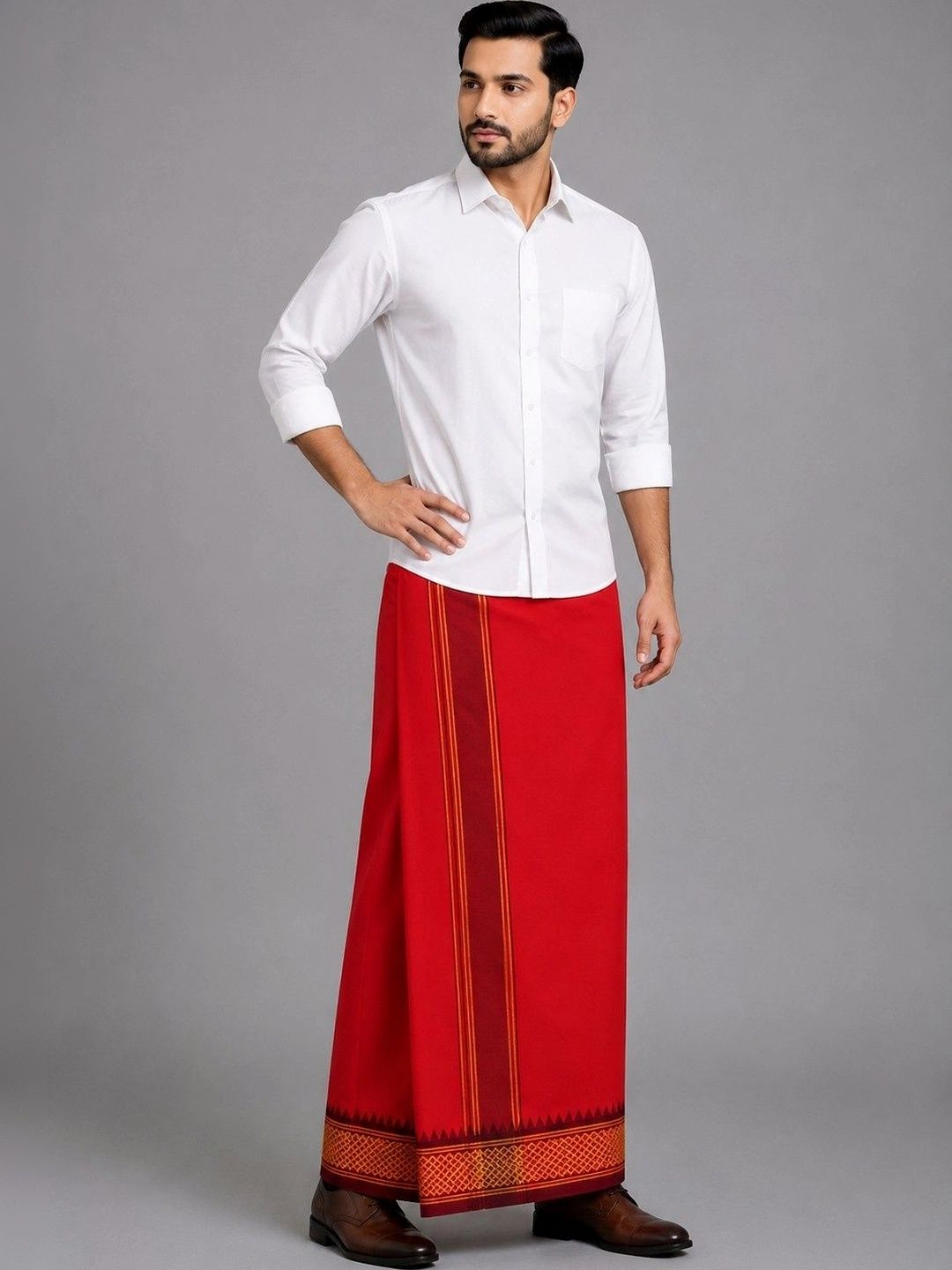 Sharan Elegance Men Cotton Dhoti Dhotis-picture-20
