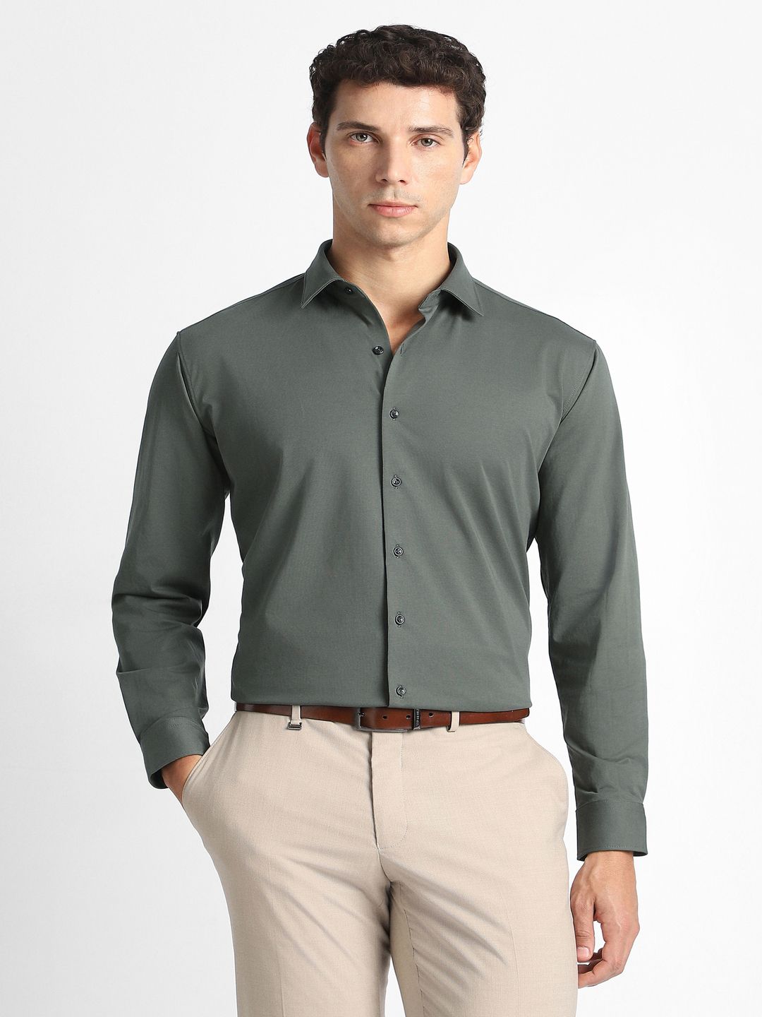 Van Heusen IQ Slim Fit Formal Shirt-picture-16