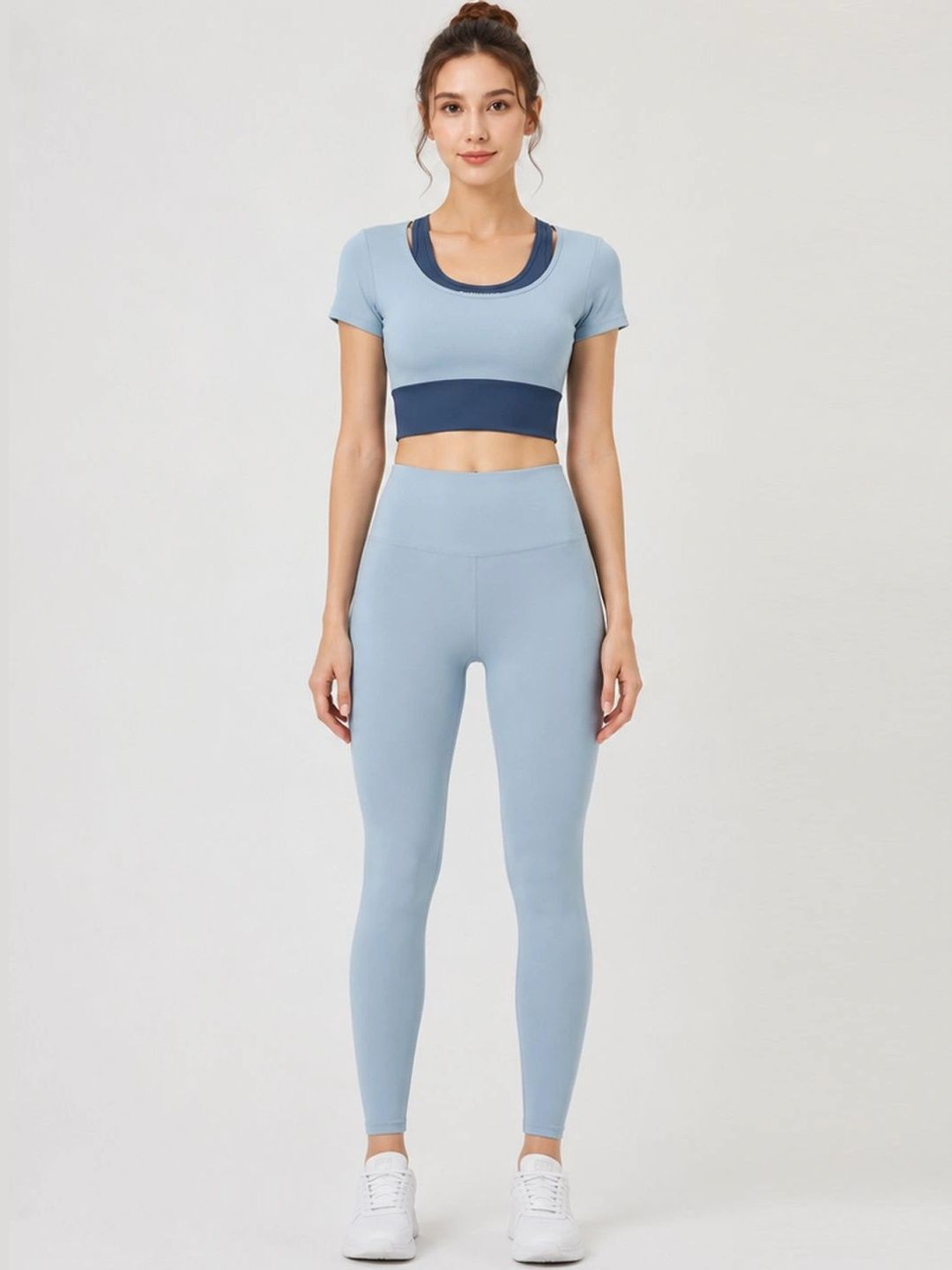 StyleCast Flex Scoop Neck Yoga Top With Tights Co-ords-picture-18