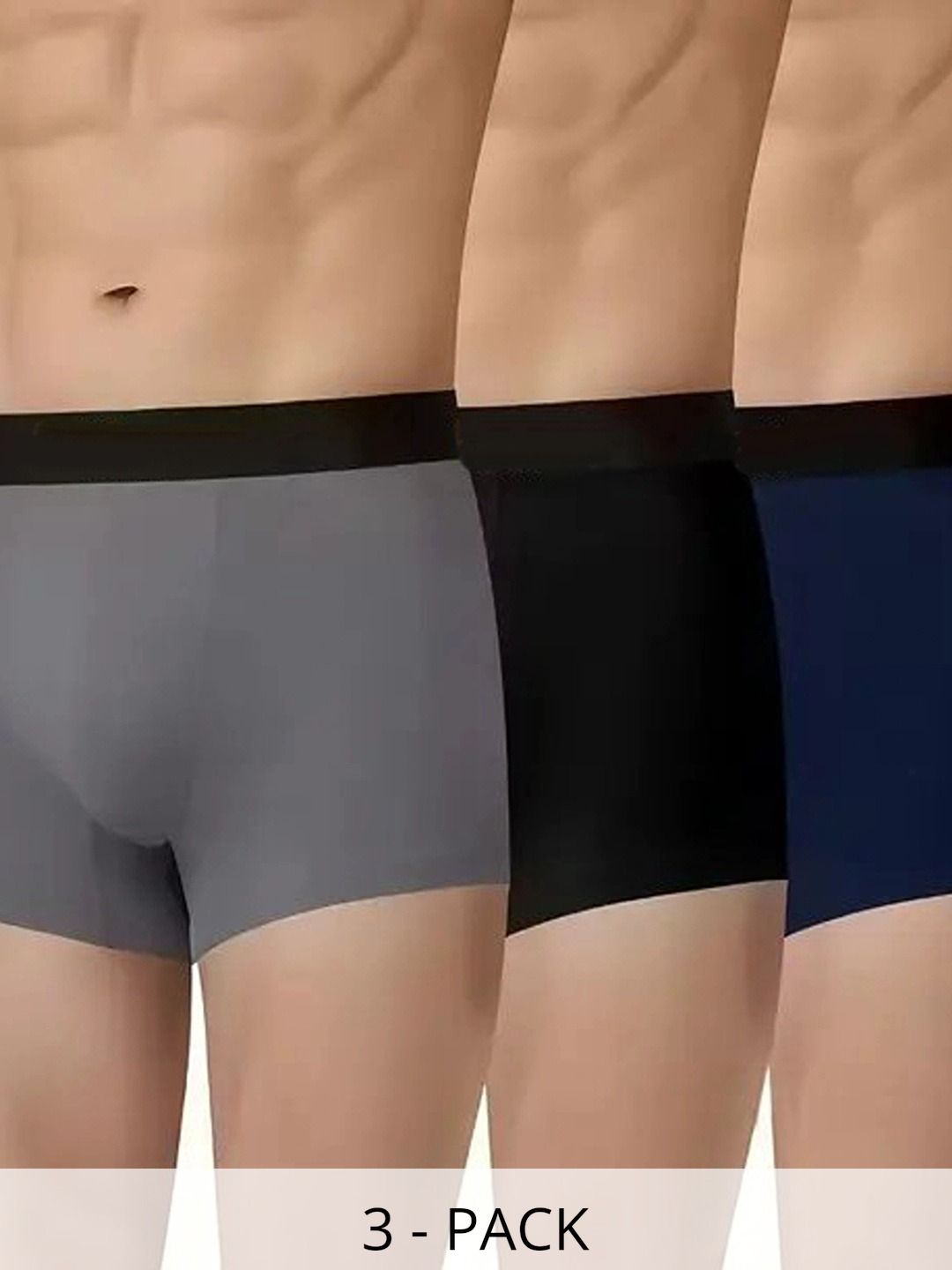 CAVENDERS Pack of 3 Microfiber Blend Solid Trunks-picture-20
