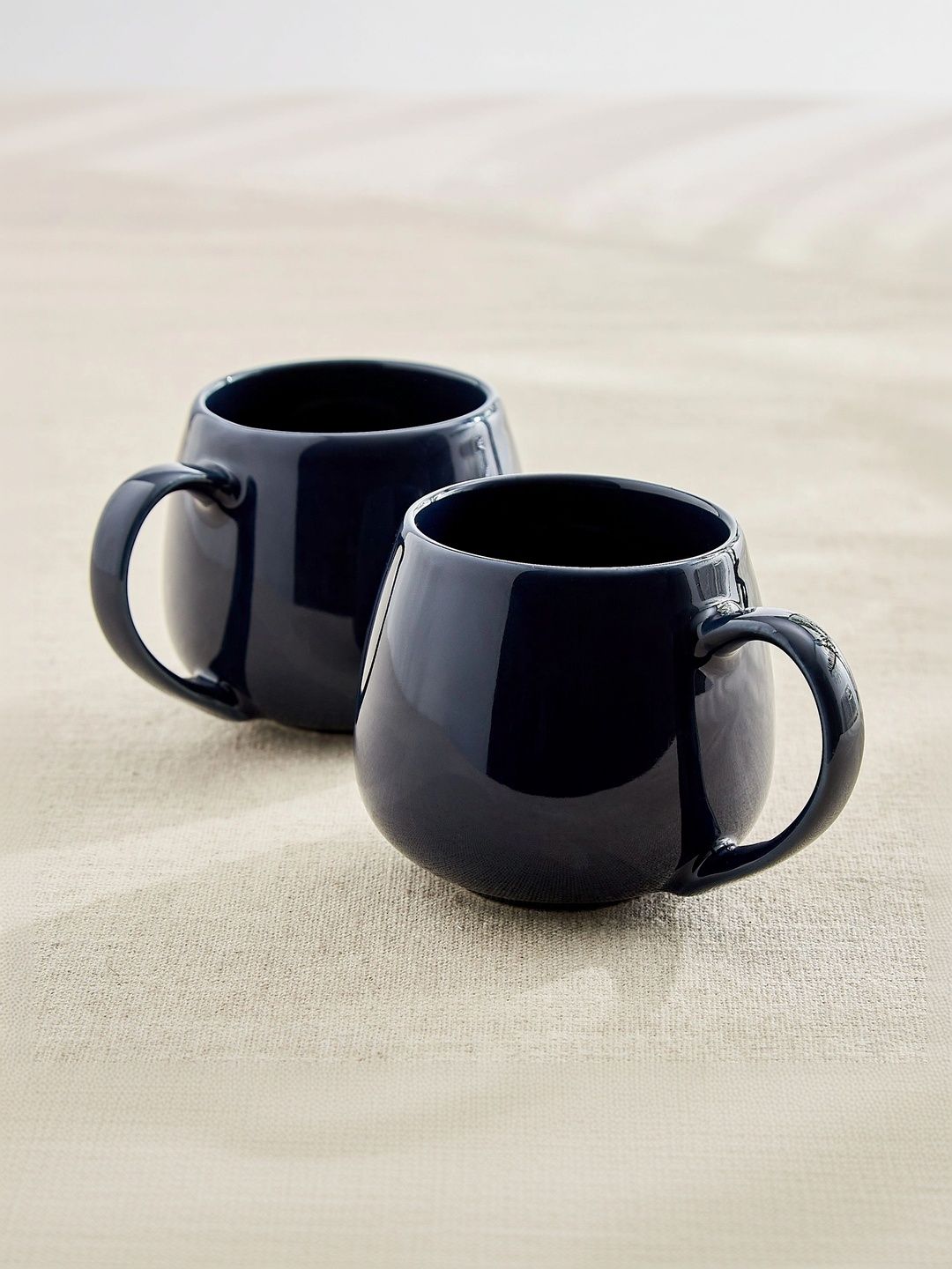Home Centre Blue Crafted Ceramics Solid Porcelain Glossy Mugs Set of Cups and Mugs-picture-16