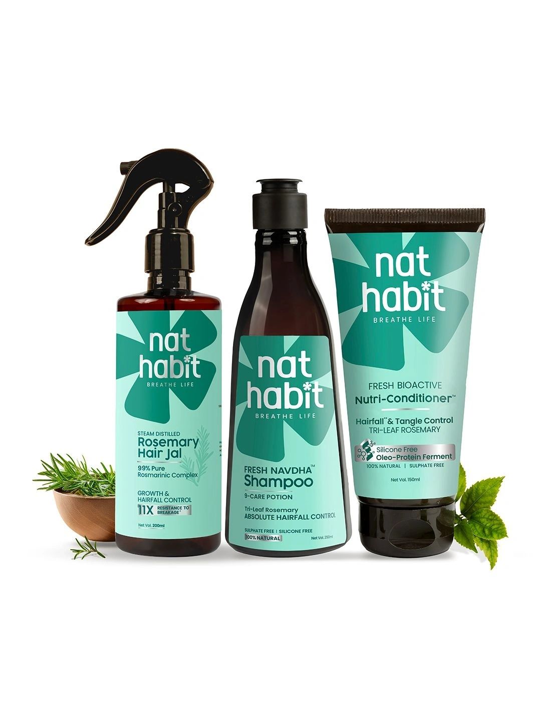 Nat Habit Rosemary Hair Shampoo 250 ml ,Hair Conditioner 150 ml & Hair Spray 200 ml-image-46