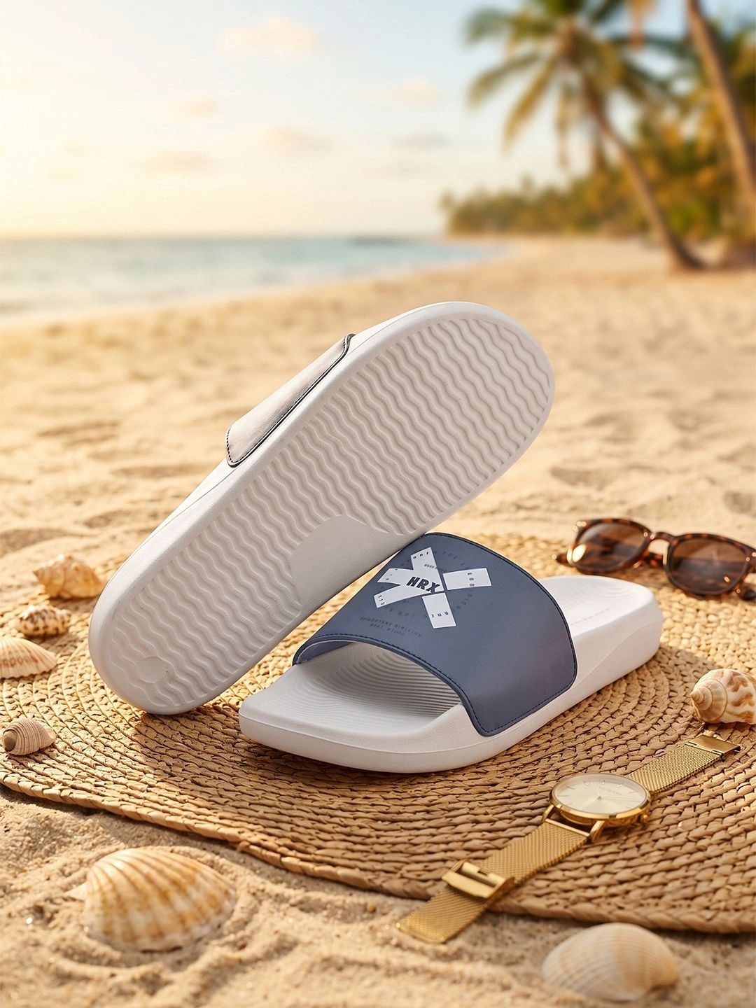 HRX by Hrithik Roshan Men Printed Sliders-picture-30