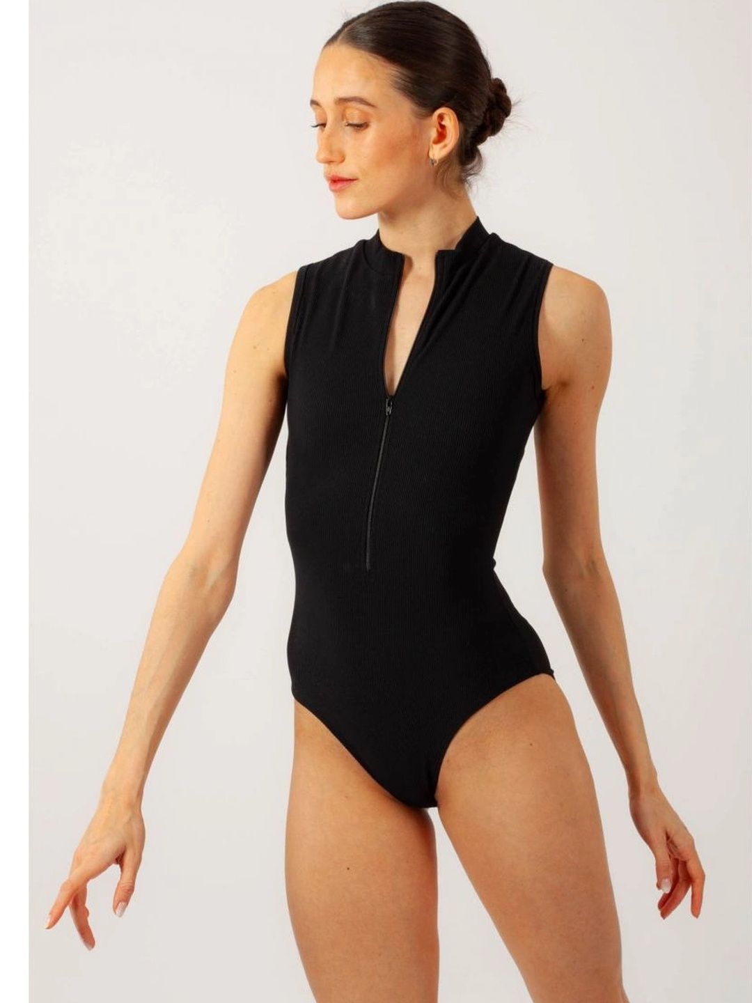 ZAROON PRODUCTION Self Design Cotton Halter Neck Bodysuit-image-47