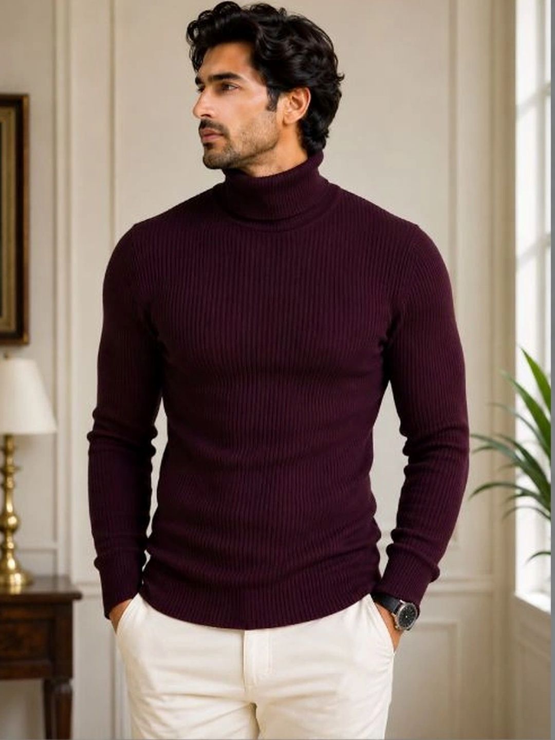 fashlook fashlook Men Ribbed Woollen Pullover