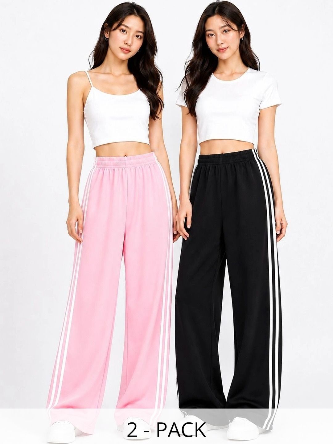 NAUGHTYMEN Girls Pack of 2 Relaxed Fit Training Track Pants-picture-44