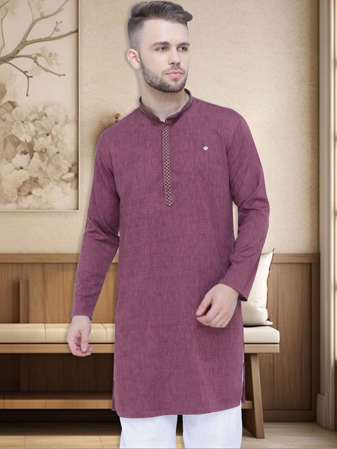 Kuons Men Embroidered Thread Work Kurta-picture-10