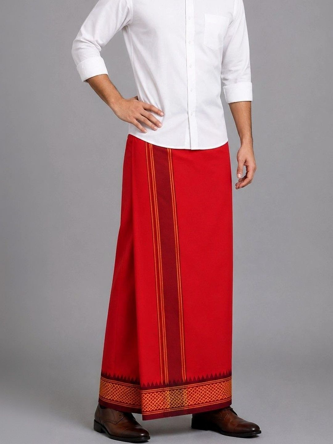 Sharan Elegance Men Cotton Dhoti Dhotis-picture-57