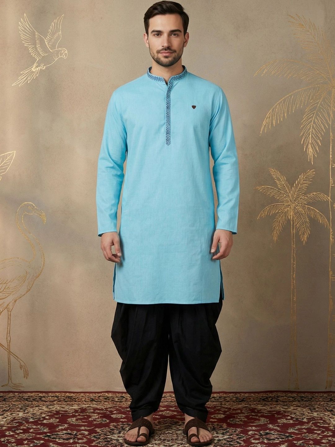 Kuons Men Embellished Thread Work Kurta-picture-31