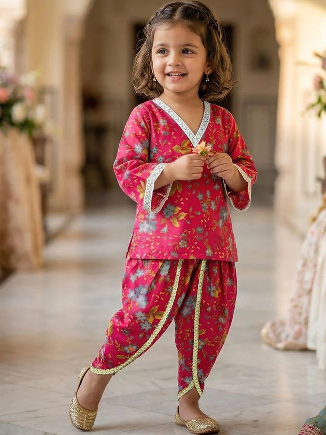 MINI MARVEL Girls Printed Dhoti Pants-picture-55