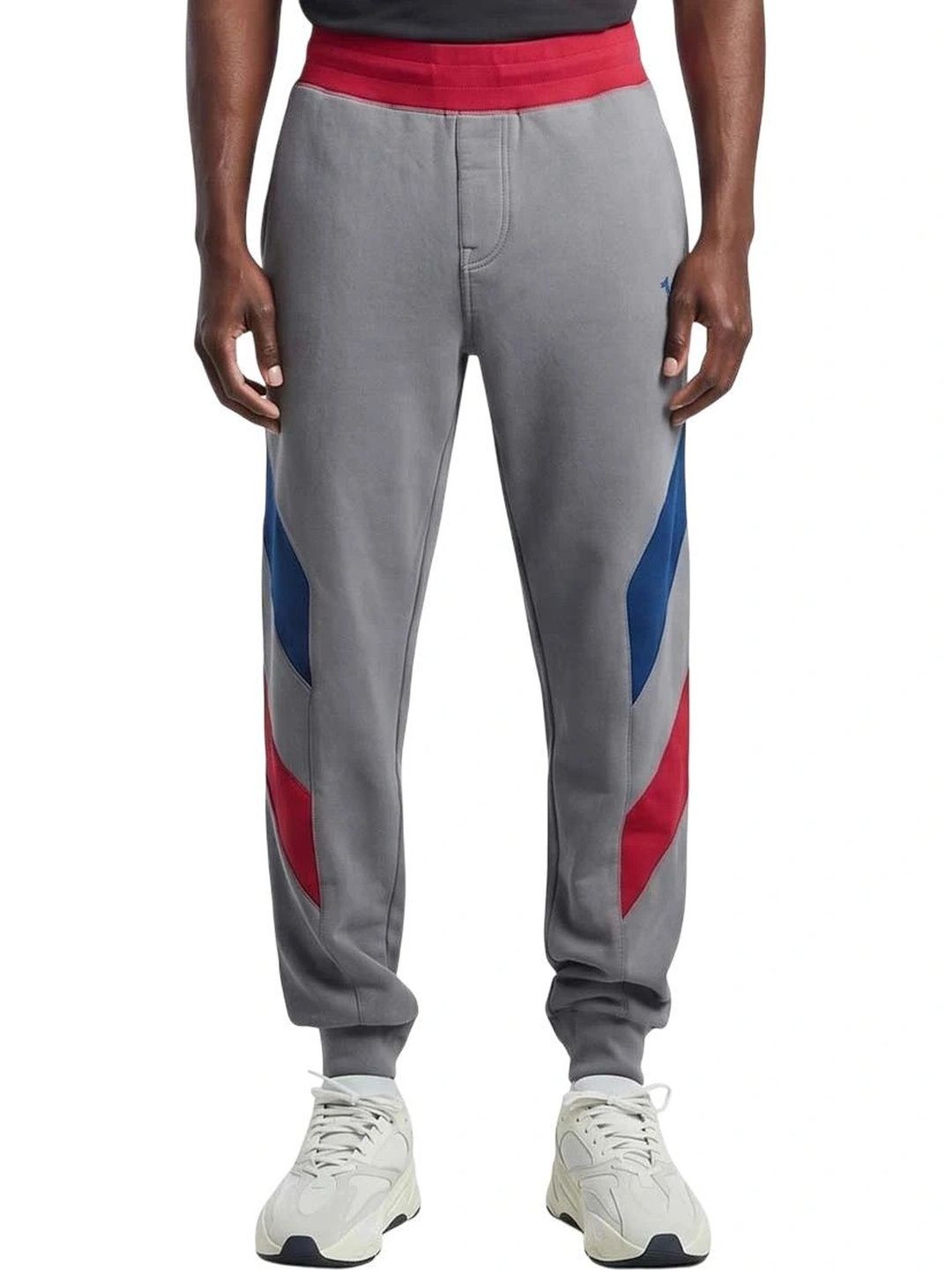 True Religion Men Regular Fit Colourblocked Training Joggers-picture-21