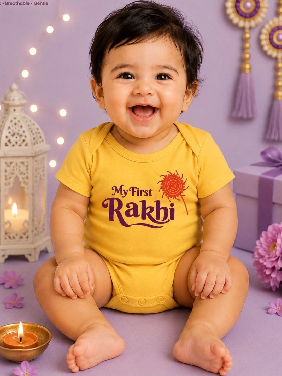 BLUSHES Infants Printed Pure Cotton Bodysuit-picture-24