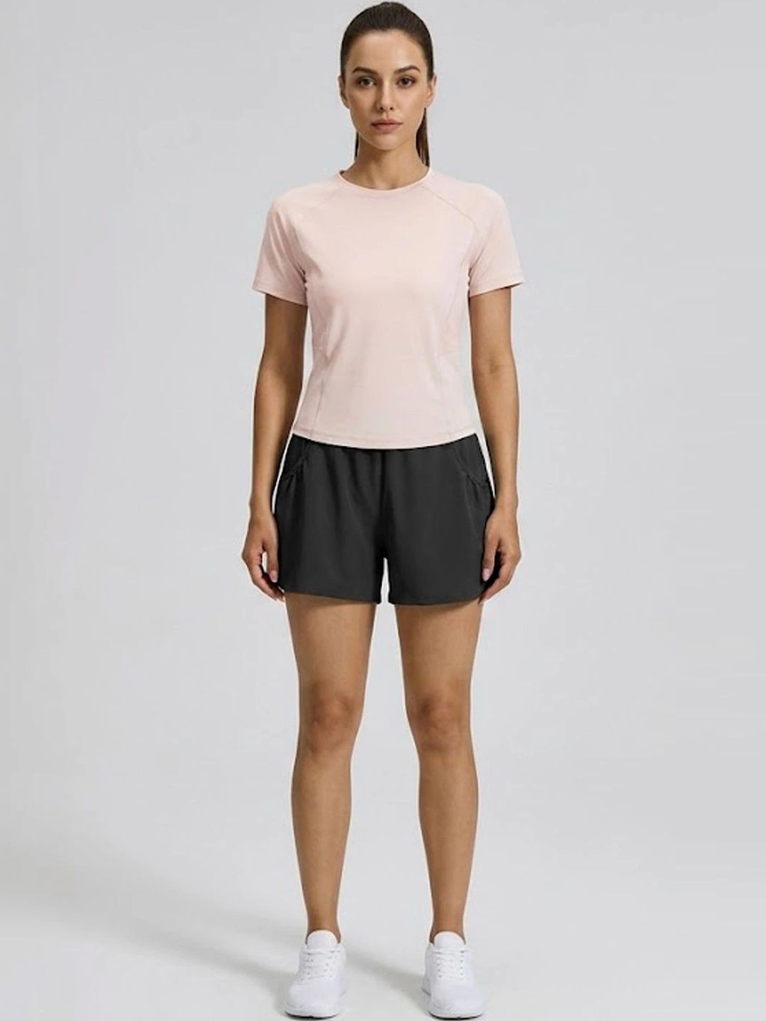 StyleCast Flex Solid T-shirt with Shorts-picture-41
