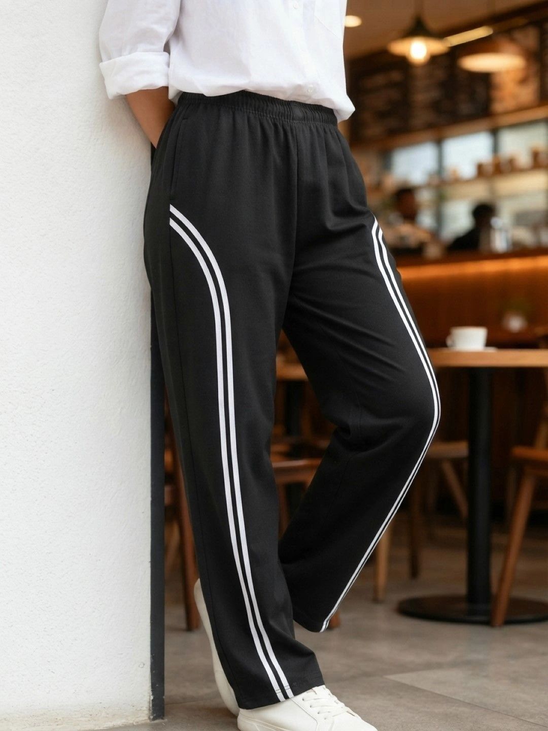 THE CLASSIC TOGS Women Striped No Fly Trousers-picture-18