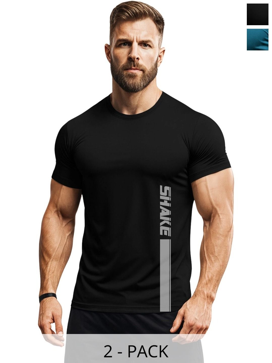 3Colors Men Typography 2 Printed Moisture Wicking T-shirt-picture-10