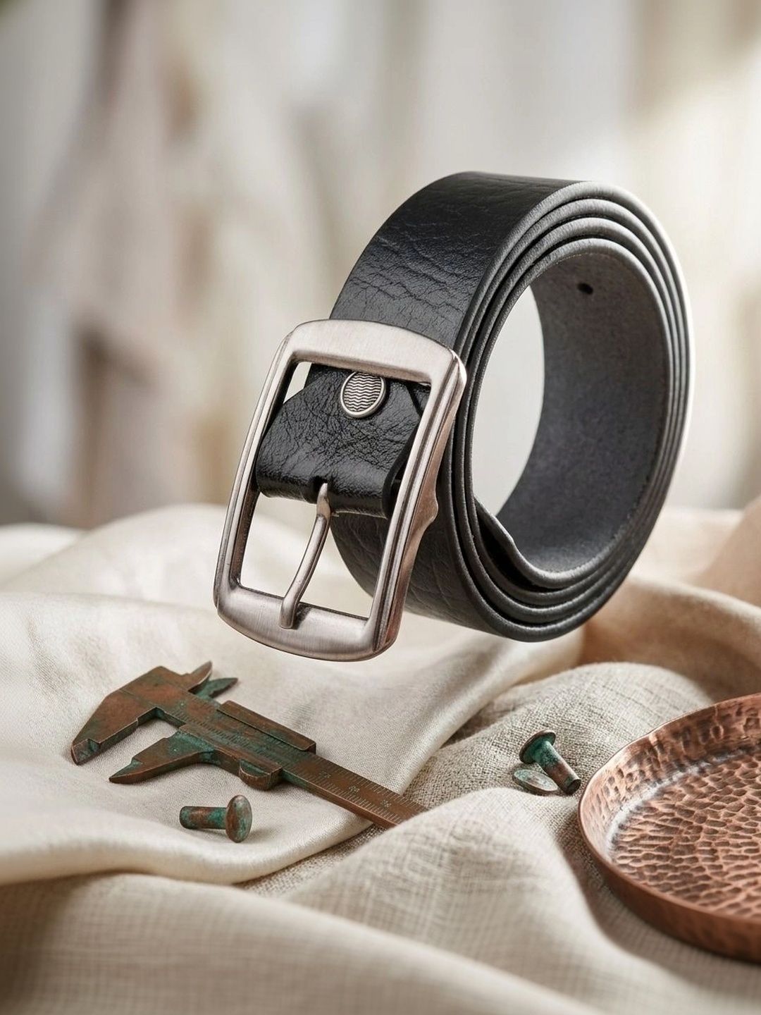 Roadster Men Textured Leather Belt-picture-19