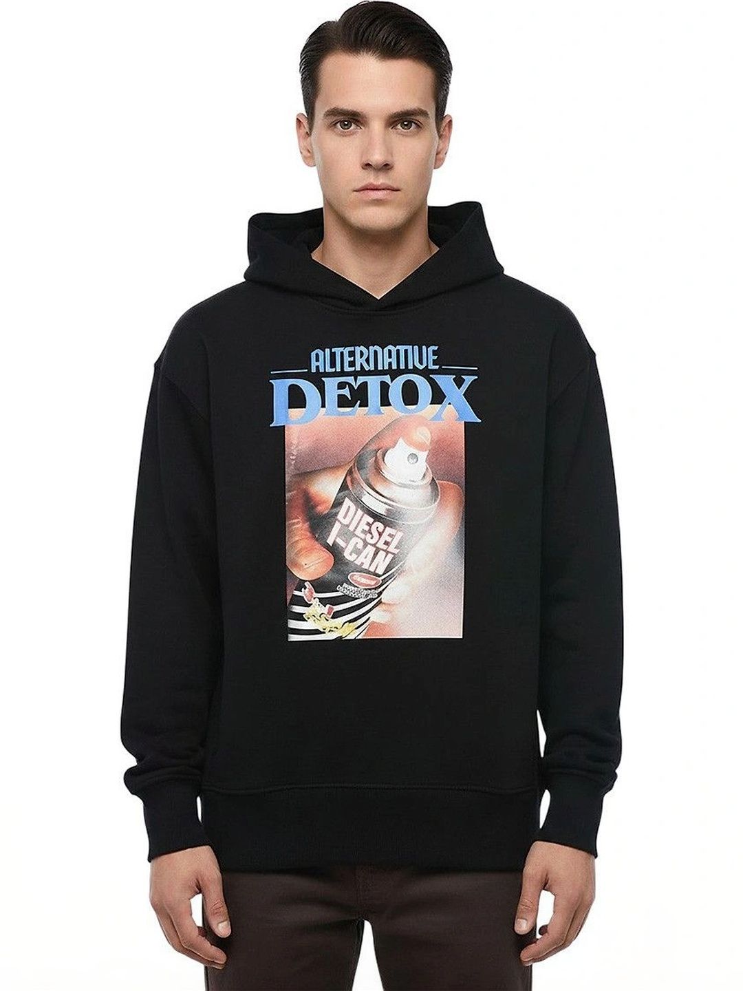 DIESEL Men Printed Hooded Sweatshirt-picture-39