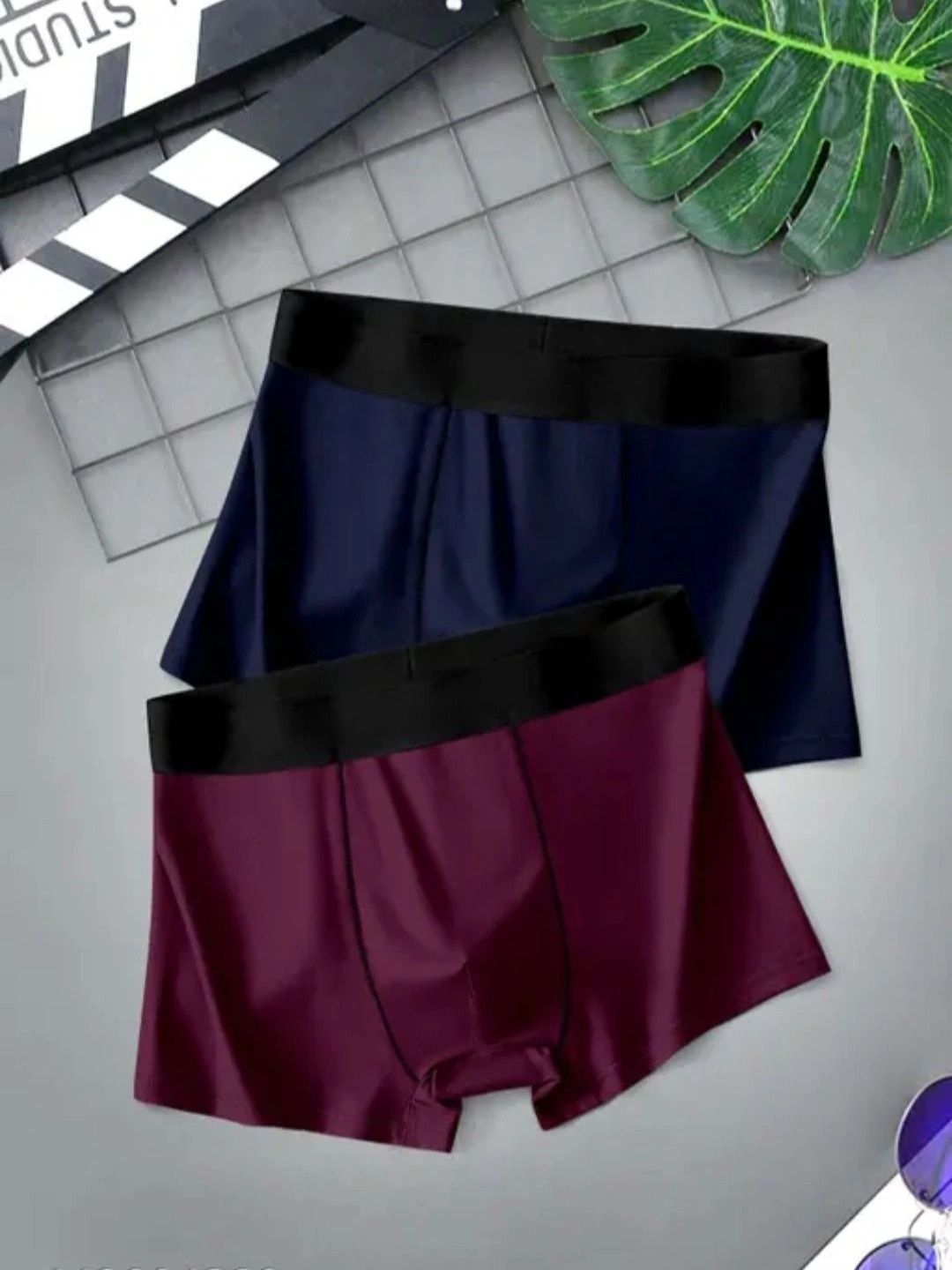 JISHVA Pack of 2 Solid Trunks-picture-32