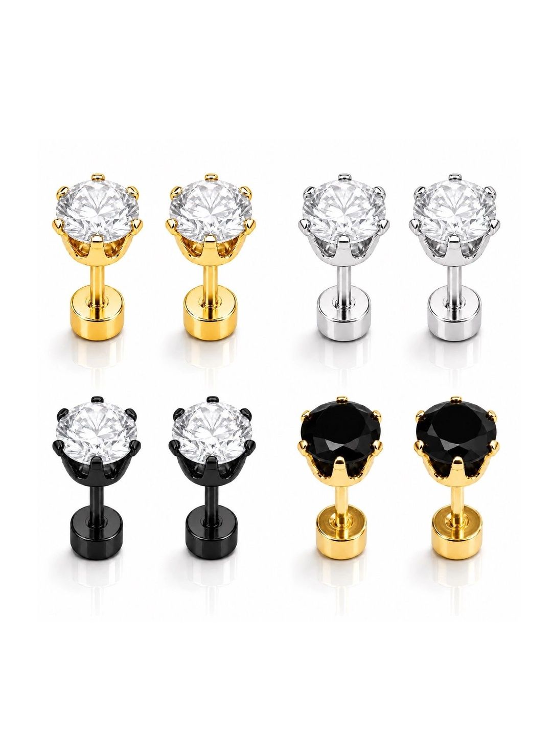 Stylewell Circular Studs Earrings-image-33