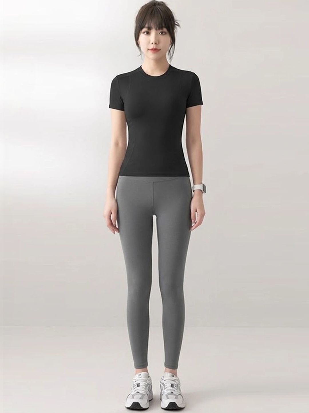 StyleCast Flex Solid T-shirt with Leggings-picture-14