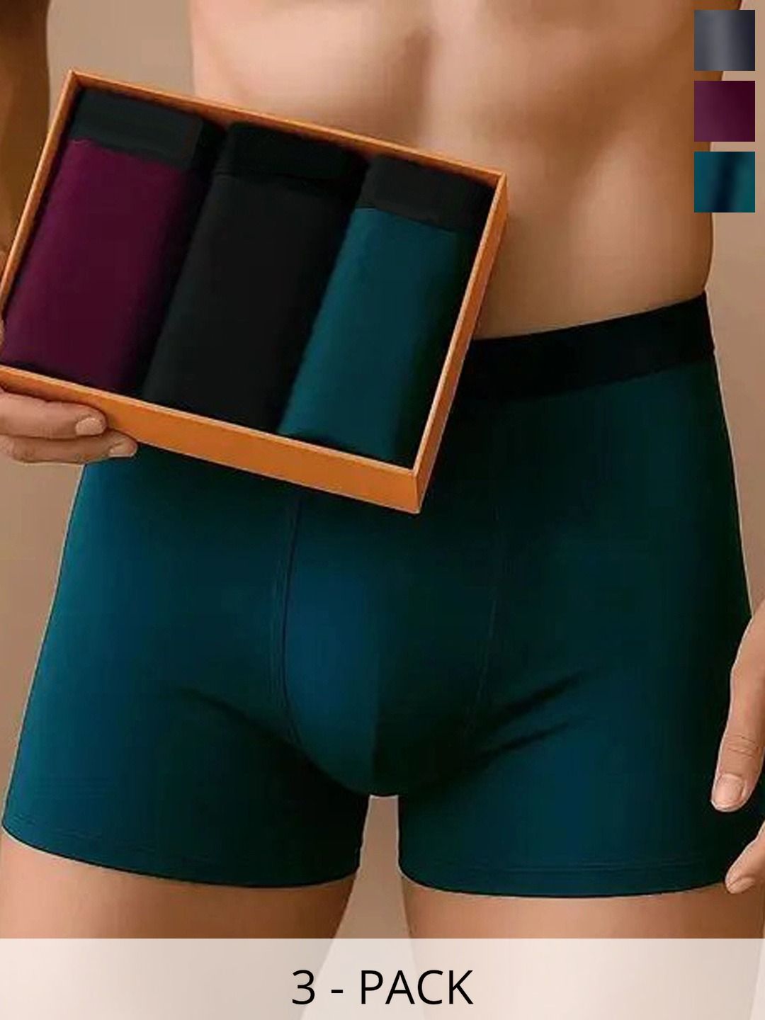CAVENDERS Pack of 3 Solid Trunks-picture-24