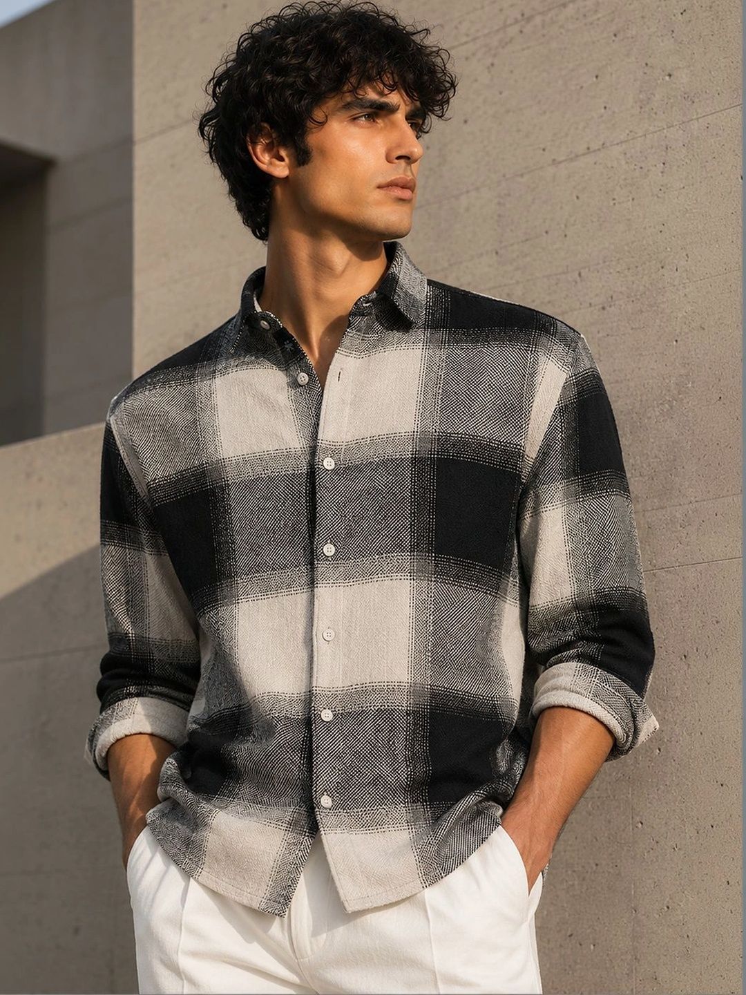 CAHOOT Men Standard Buffalo Checks Checked Casual Shirt-image-19