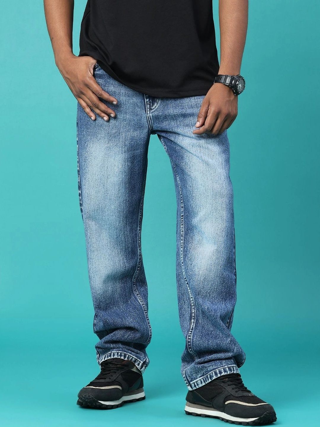 LIMEROAD Men Regular Fit Mid-Rise Jeans-picture-13