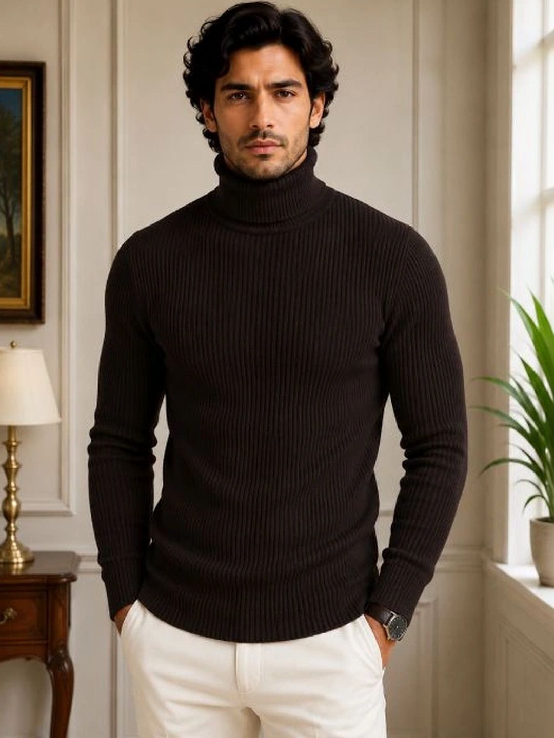 fashlook Men Ribbed Woollen Pullover-picture-42