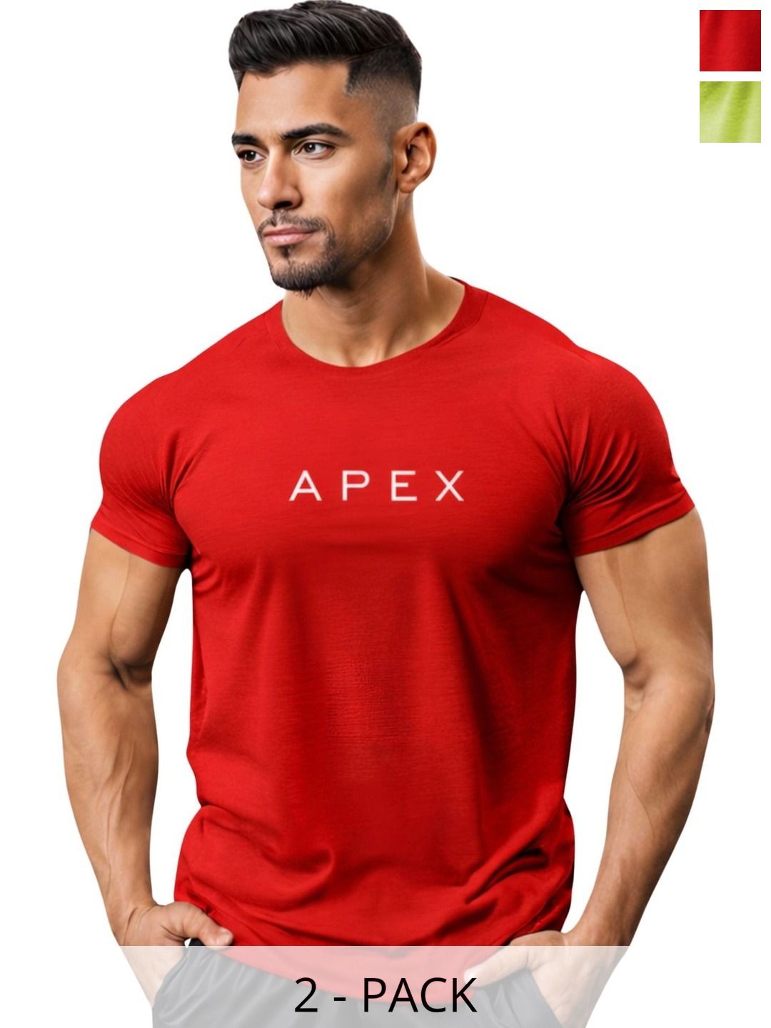 3Colors Men Brand Logo 2 Printed Moisture Wicking T-shirt-picture-12