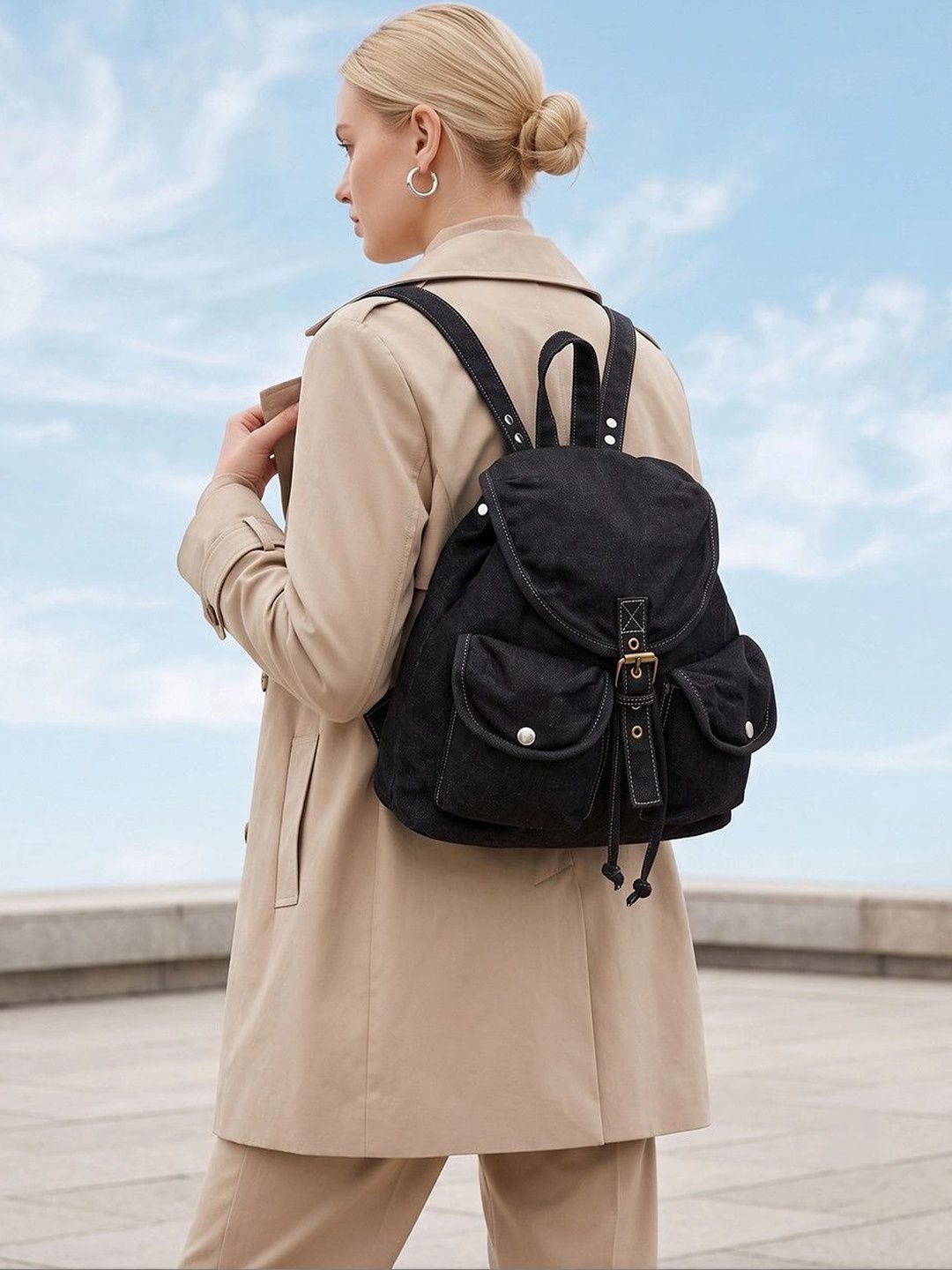 CORSICA Women Contrast Detail Backpack-picture-16