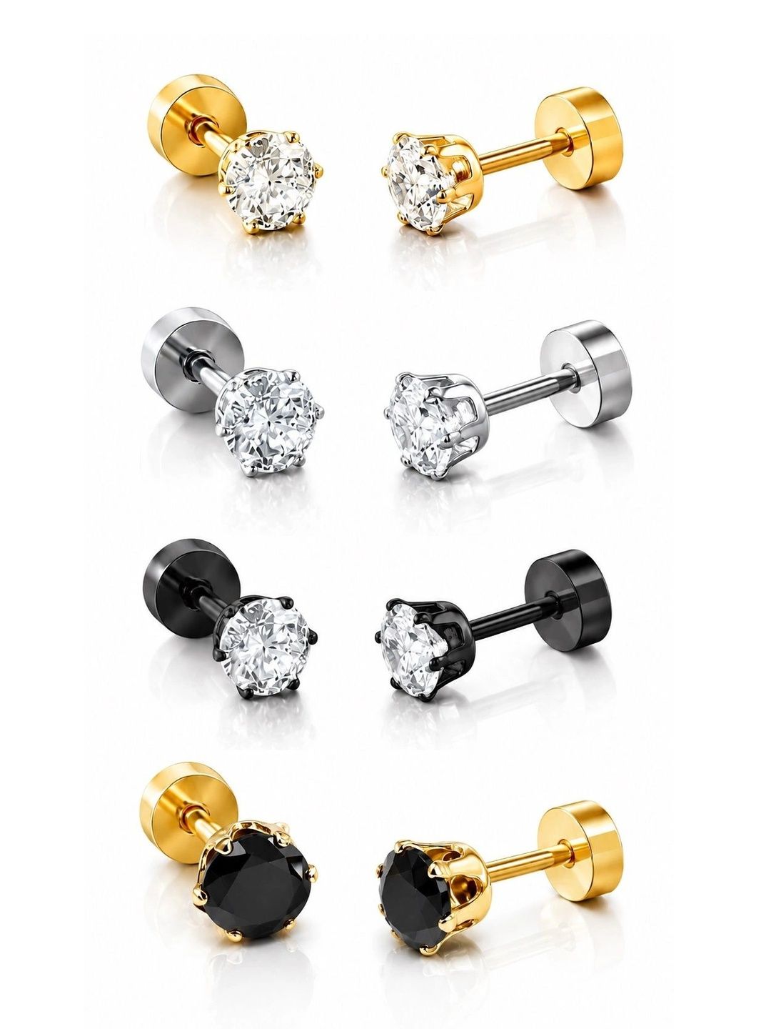 Stylewell Circular Studs Earrings-picture-20