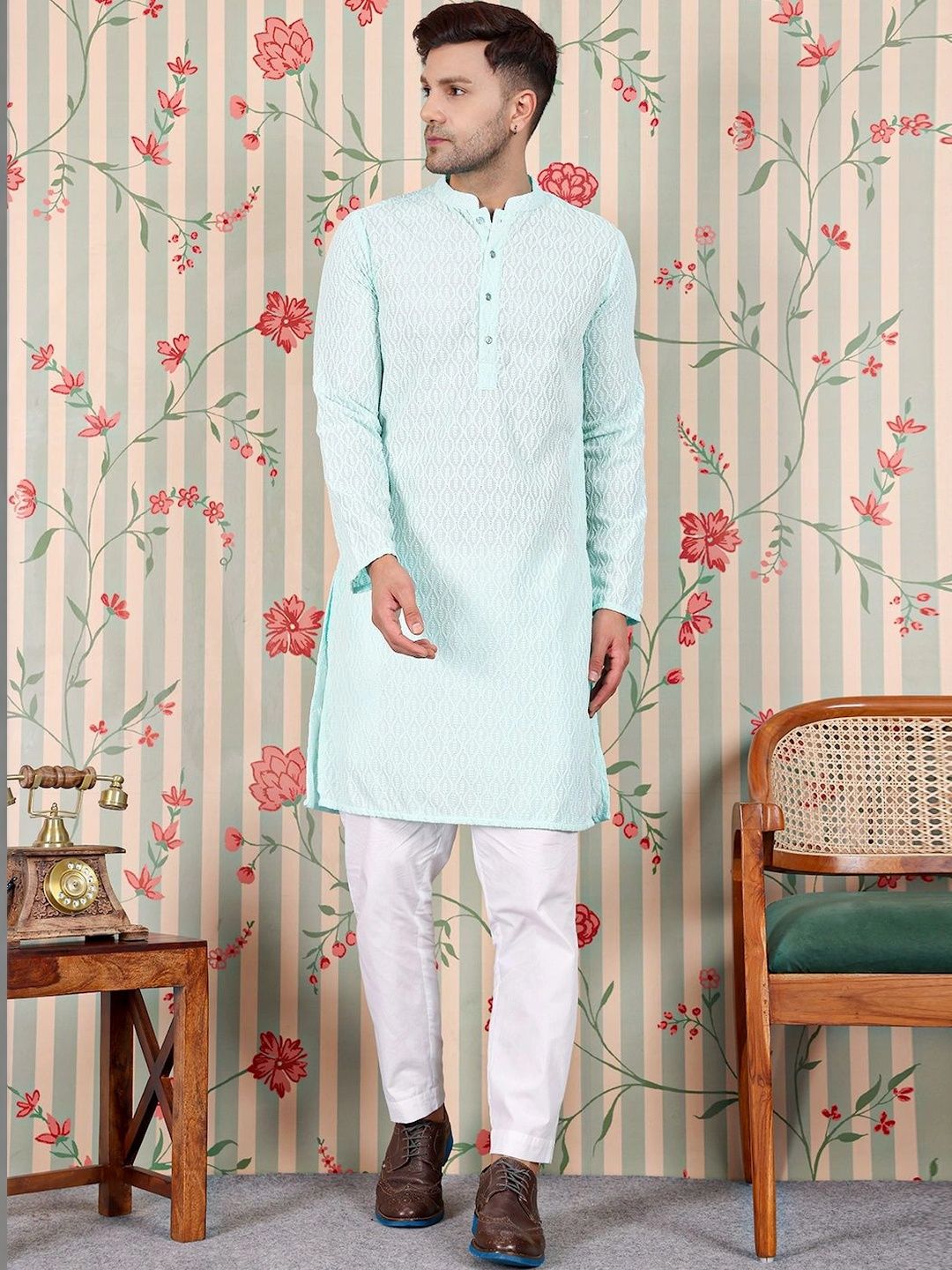 House of Pataudi Men Kurta-picture-31