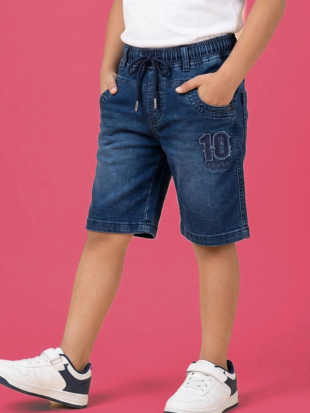 Dripteen Boys Washed Denim Shorts Technology-picture-46