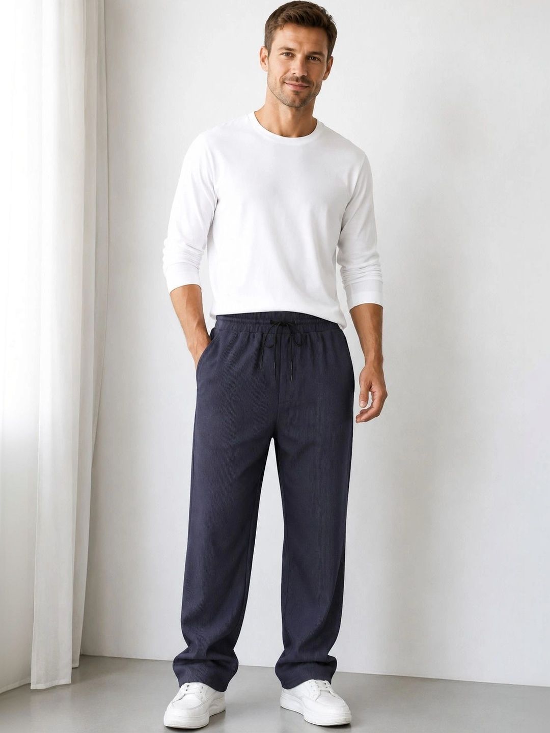 Moda Rapido Men Regular Fit Textured Training Track Pants-image-22