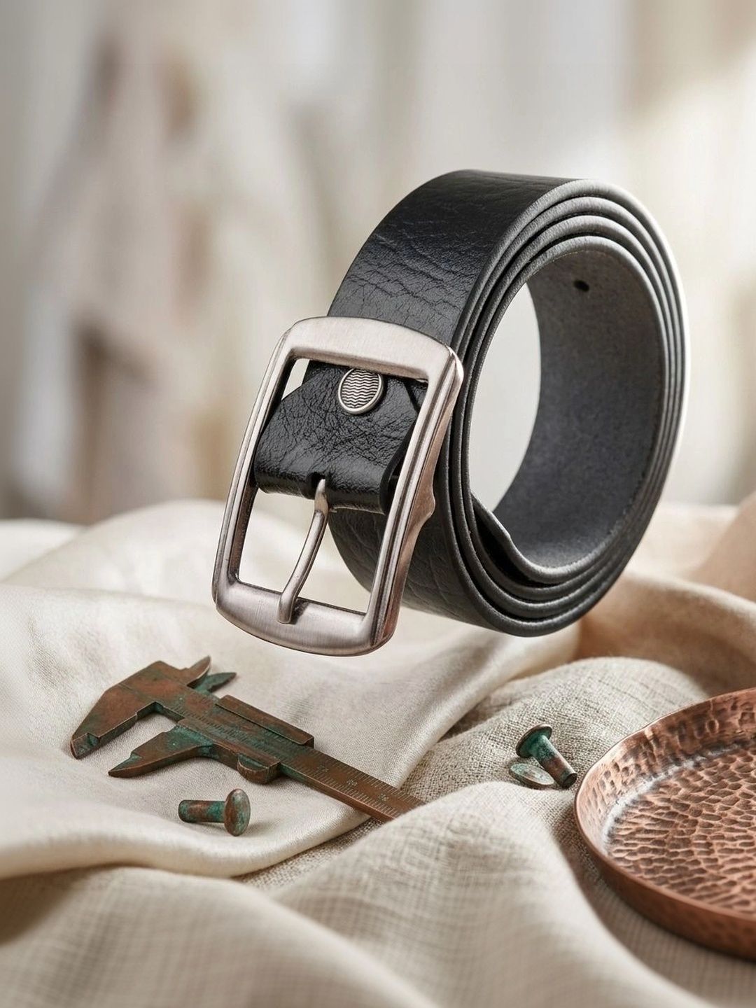 Roadster Men Textured Leather Belt-picture-18