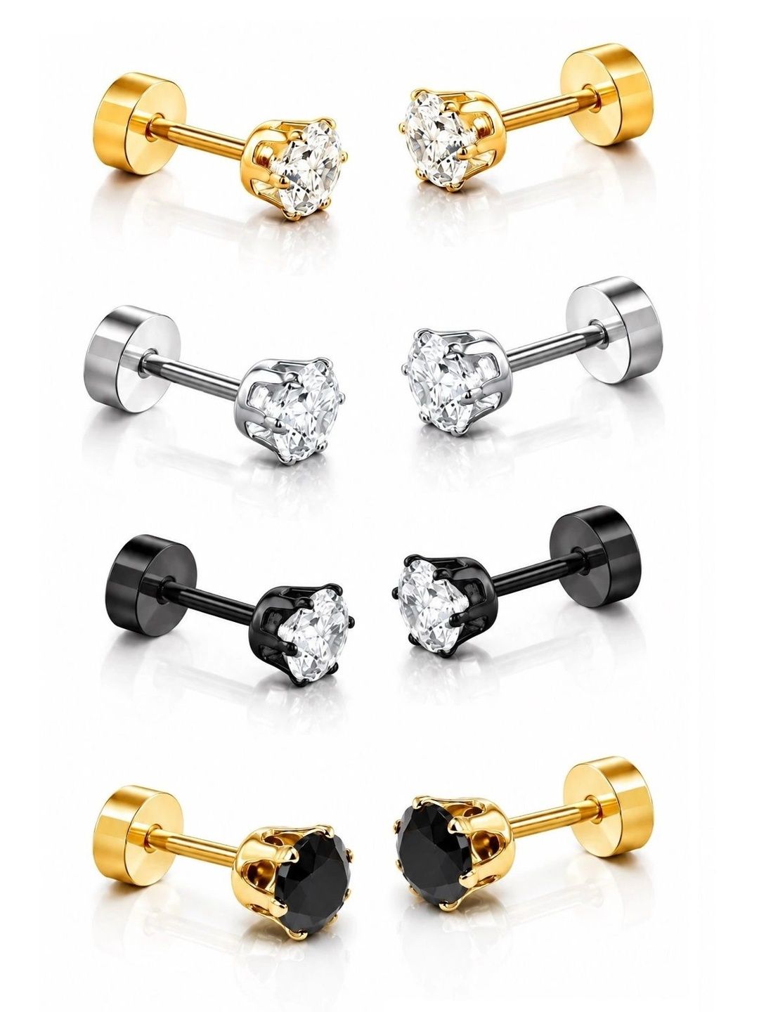 Stylewell Circular Studs Earrings-picture-21