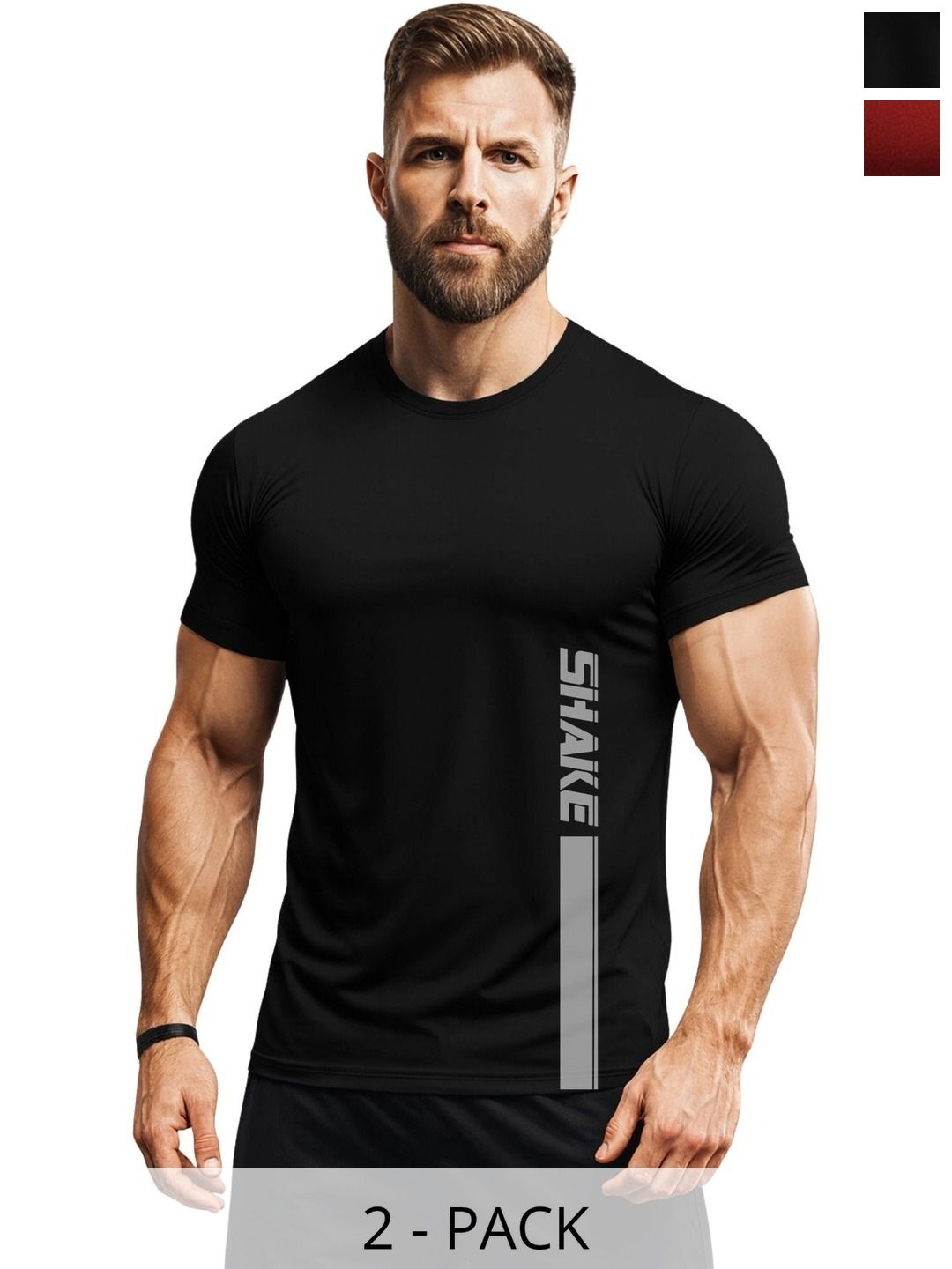 3Colors Men Typography 2 Printed Moisture Wicking T-shirt-picture-23