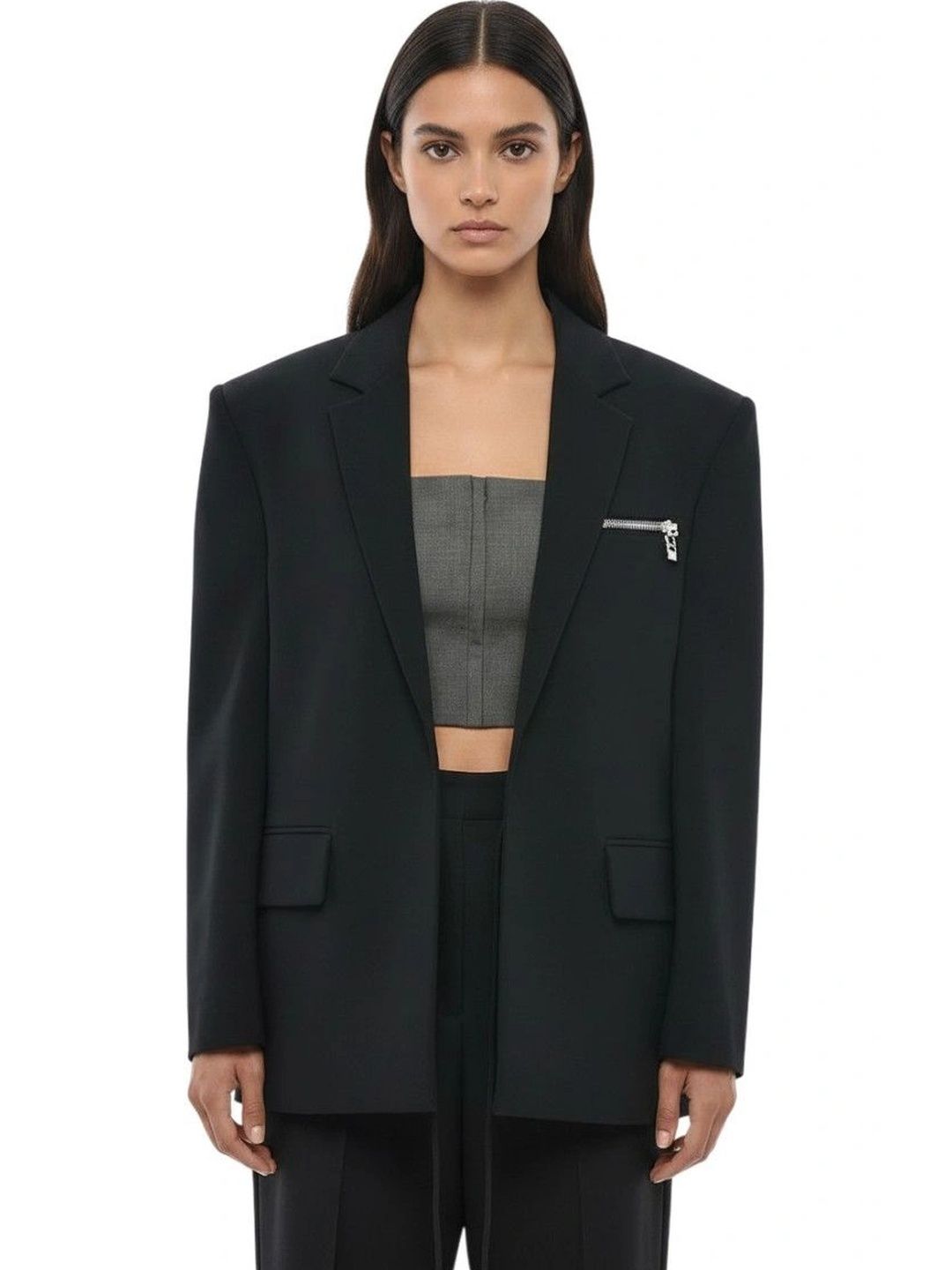 Dsquared2 Black Notched Lapel Blazer-picture-27