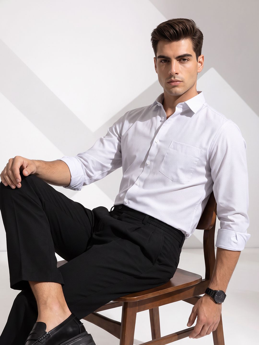 INVICTUS Slim Fit Self Design Formal Shirt-picture-21