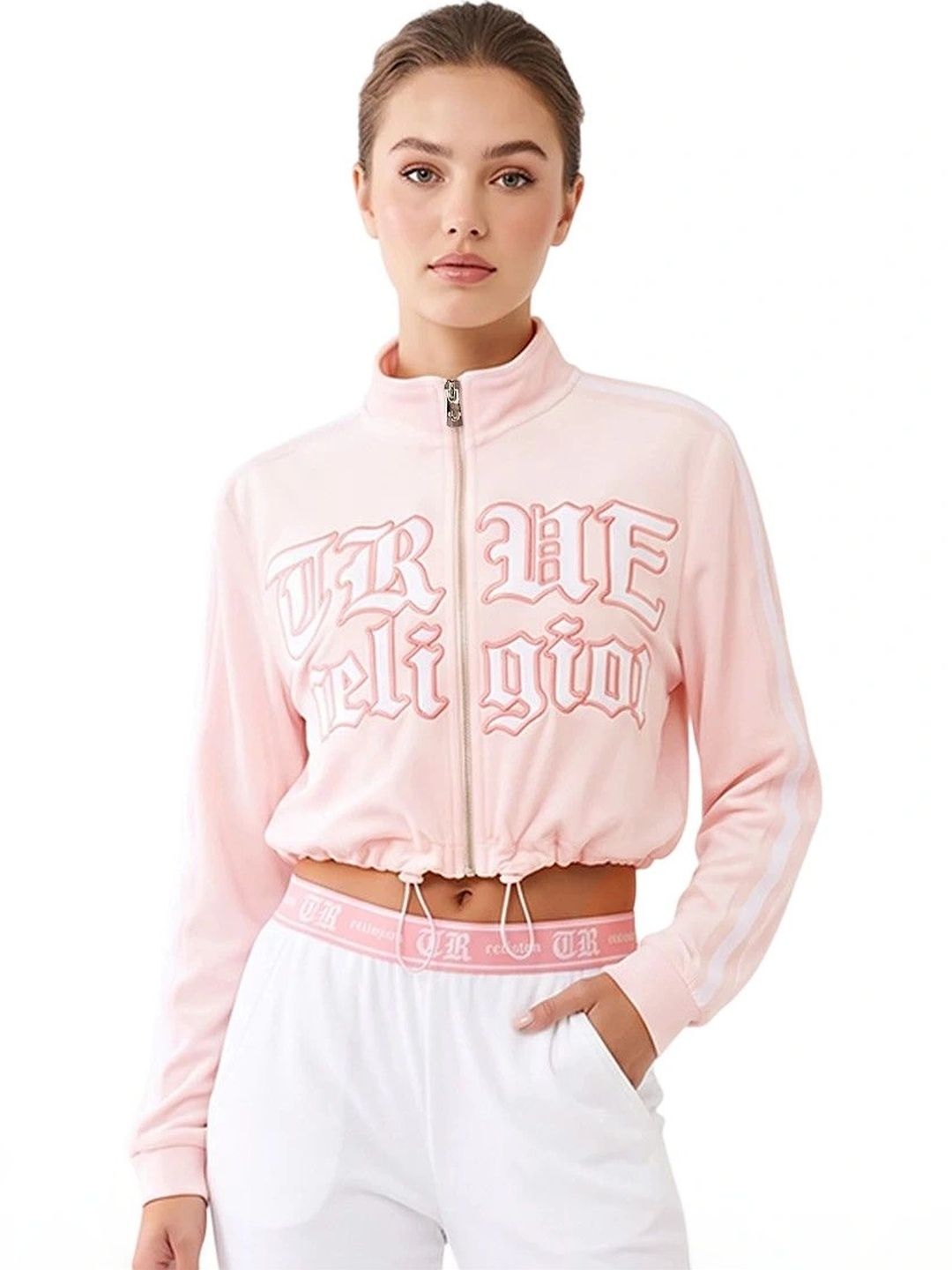 True Religion Peach Embroidery Logo Jacket-picture-32