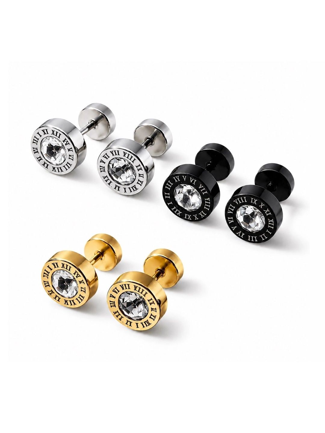 Stylewell Circular Studs Earrings-picture-22