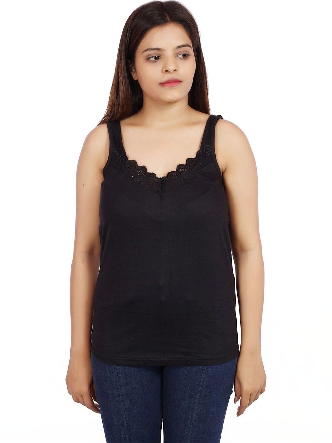 WOMIE Cotton Non Padded Camisoles-image-40