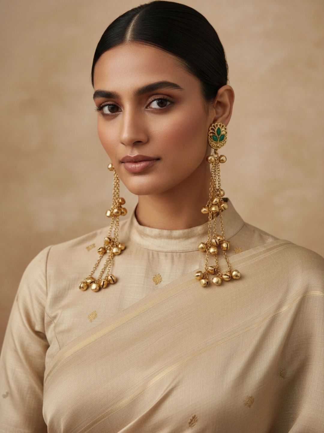 Sitaram Art Jewellery Floral Drop Earrings-picture-57