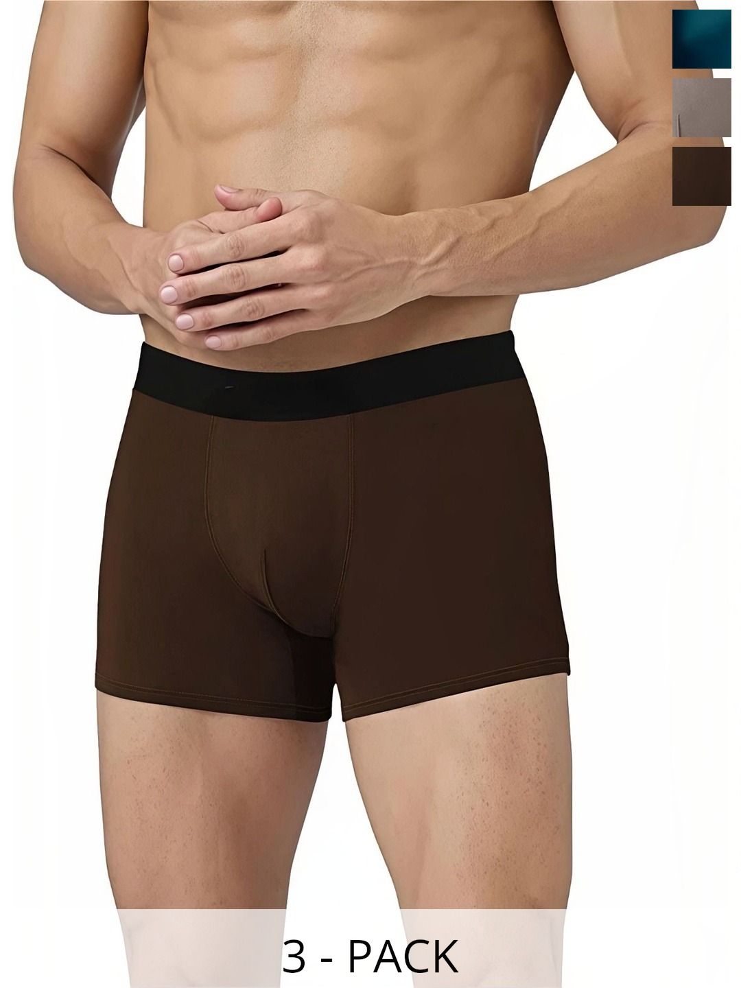 JISHVA Pack of 3 Solid Trunks-picture-19