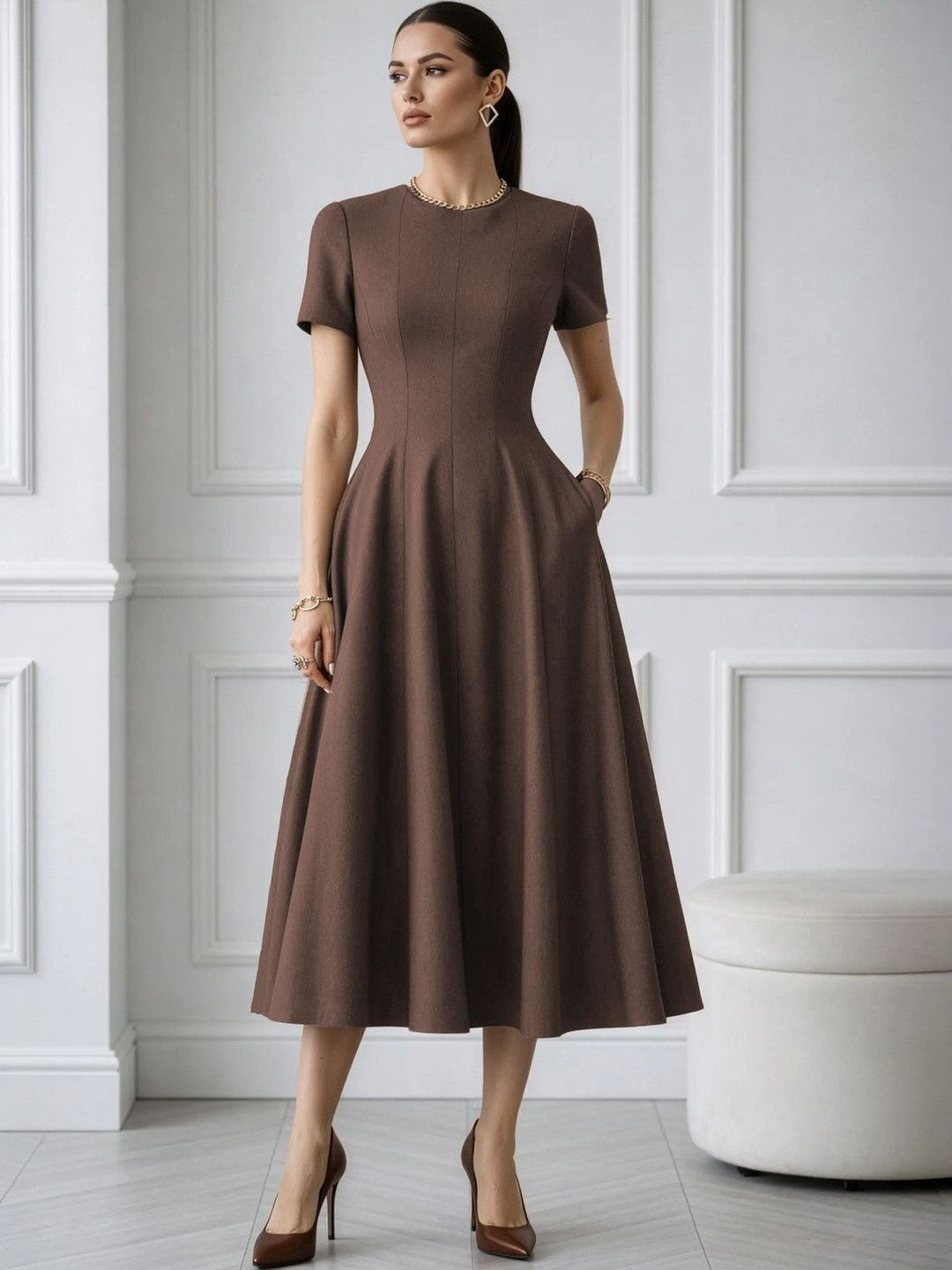 COVE AND LANE Fit & Flare Dress-picture-25
